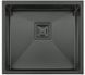 Мийка Quadro 49 Celldecor Nano Graphite + Змішувач FKM 3128 Black Steel