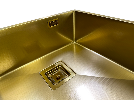 Нерж. мийка Quadro 53 Celldecor Nano Gold купити в Україні ▷ ціна