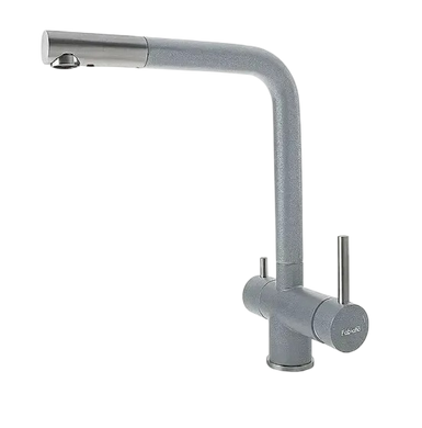 Мойка Navio 53x46 Grey Metallic + Смеситель FKM 317 SS Grey Metallic